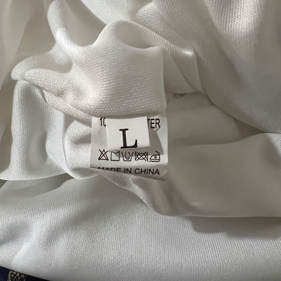 Vision for Innovation Festive Pastel Pink & White Sequins Pencil Skirt Large - Picture 3 of 3